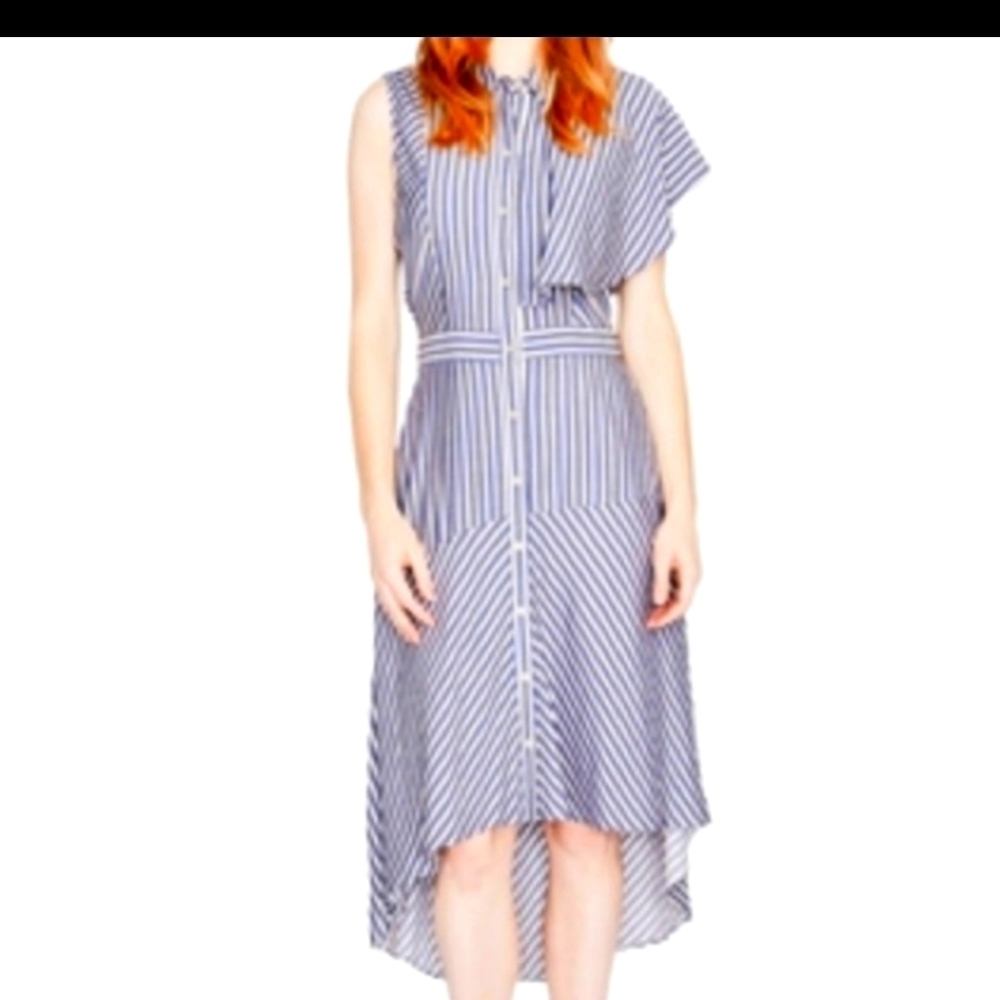 NWOT Rachel Roy Ruffle Stripe Dress 2